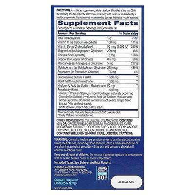 21st Century, Arthri-Flex Advantage + Vitamin D3, 120 überzogene Tabletten