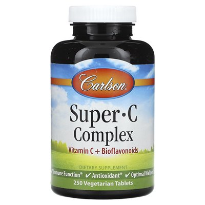 Carlson, Super C Complex, 250 vegetarische Tabletten