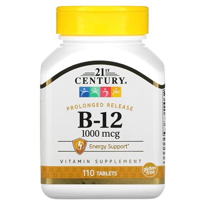21st Century, B-12, Extended Release, 1000 mcg, 110 tablets