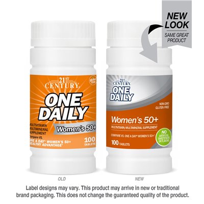 21st century, one journal, women 50+, multivitamin multimineral, 100 tablets