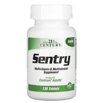21st Century, Sentry, Multivitamin- und Multimineralstoffpräparat für Erwachsene, 130 Tabletten