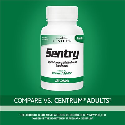 21st Century, Sentry, Multivitamin- und Multimineralstoffpräparat für Erwachsene, 130 Tabletten
