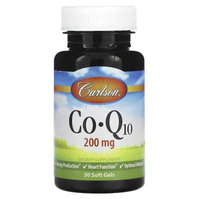 Carlson, CO-Q10, 200 mg, 30 miękkich żeli Carlson, CO-Q10, 200 mg, 30 miękkich żeli