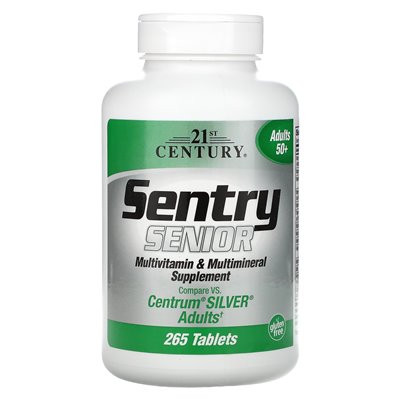 21st Century, Sentry Senior, Multivitamin- und Multimineralstoffpräparat, Erwachsene ab 50, 265 Tabletten
