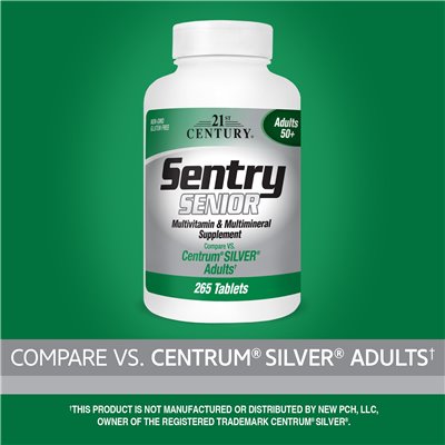 21st Century, Sentry Senior, Multivitamin- und Multimineralstoffpräparat, Erwachsene ab 50, 265 Tabletten