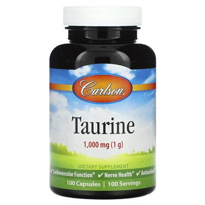 Carlson, Taurin, 1000 mg, 100 Kapseln