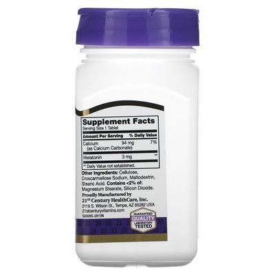 XXI wiek, melatonina, 3 mg, 90 tabletek