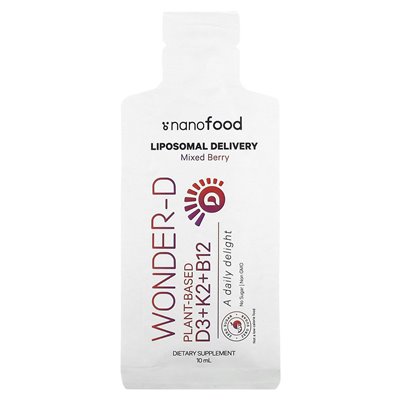 Codeage, Nanofood, liposomales D3+K2+B12, gemischte Beeren, 30 Beutel, 0,3 fl oz (10 ml)