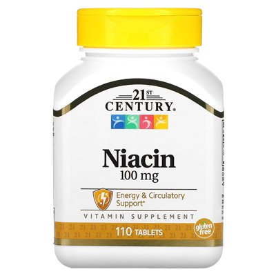 21. Jahrhundert, Niacin, 100 mg, 110 Tabletten