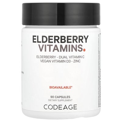Codeage, witaminy bzu czarnego, 90 kapsułek