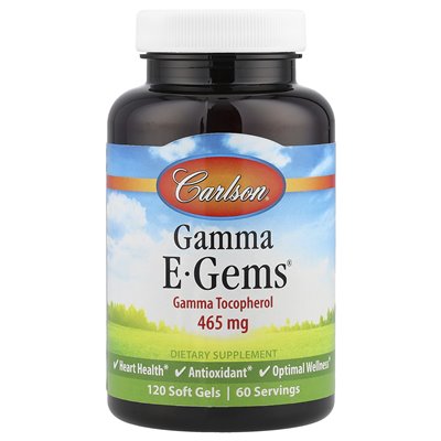Carlson, Gamma E-GEMS®, 465 mg, 120 miękkich żeli