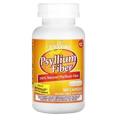 21st Century, Psyllium Fiber, 160 Capsules