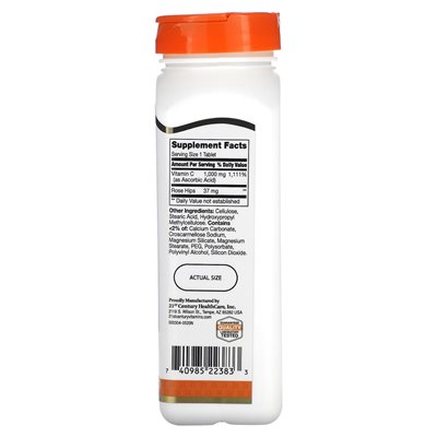21st Century, Vitamin C mit Rosa Hagebutten, 1000 mg, 110 Tabletten
