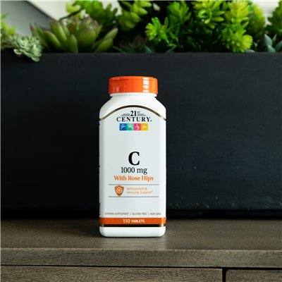 21st Century, Vitamin C mit Rosa Hagebutten, 1000 mg, 110 Tabletten