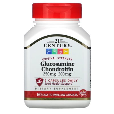 21st Century Glucosamine/Chondroitin Original Strength 60 Easy-to-Swallow Capsules