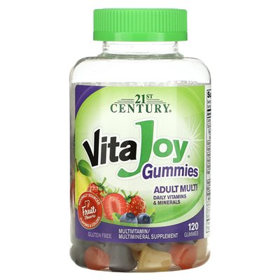 21st Century, Vijoy Gummies, Adult Multivitamin, Fruit Flavor, 120 Gummies