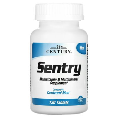 21st Century, Sentry Men, Multivitamin & Multimineral Supplement, 120 Tablets
