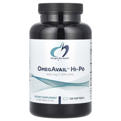 Projekty zdrowia, Omegavail ™ HI-PO, 120 Softgels