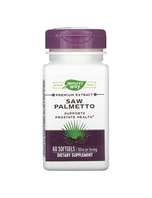 Nature's Way, Saw Palmetto, 160 mg, 60 Softgeli