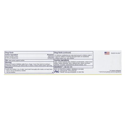 Crest, 3D White, Fluoride Anticavity Pastase, zaawansowany, efektowne białe, 2 rurki, 3,3 uncji (93 g) każda