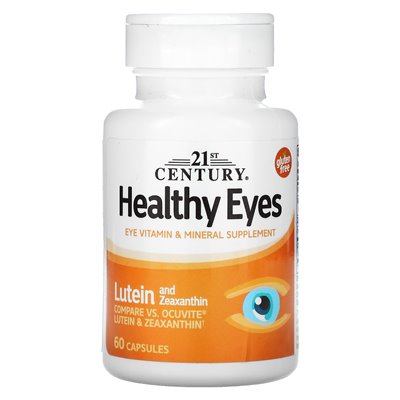 21st Century, Gesunde Augen, Lutein und Zeaxanthin, 60 Kapseln