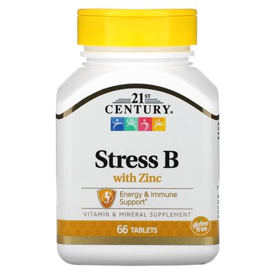21st Century, Stress B mit Zink, 66 Tabletten