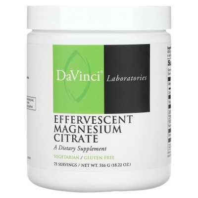 DaVinci Laboratories of Vermont, Magnesium Citrate Effervescent, 18.22 oz (516 g)