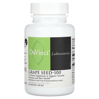 DaVinci Laboratories of Vermont, Grape Seed-100, 100 mg, 90 Kapseln