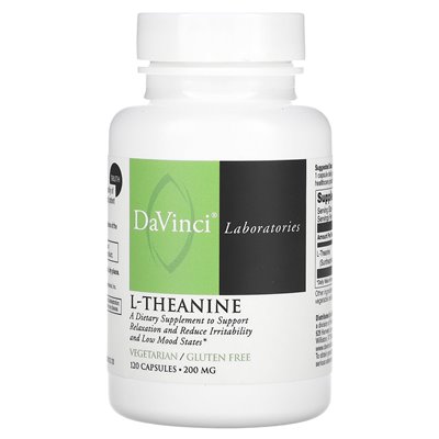 DaVinci Laboratories of Vermont, L-Theanin, 200 mg, 120 Kapseln