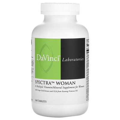 DaVinci Laboratories of Vermont, Spectra Woman, Multi Vitamin/Mineral, 240 Tablets