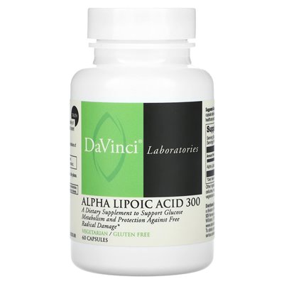 DaVinci Laboratories of Vermont, Alpha Lipoic Kwas 300, 60 capsules