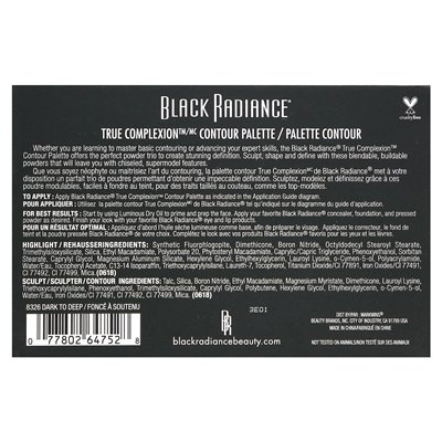 Czarny blask, prawdziwa cera, konturowa, 8326 Dark do Deep, 0,38 uncji (11 g)