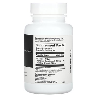 DaVinci Laboratories of Vermont, Milk Thistle, 300 mg, 90 kapsułek