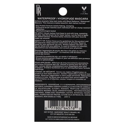 Black Radiance Waterproof Mascara, CA6432A Black Eclipse, 0.34 fl oz (10 ml)