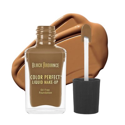 Black Radiance, Color Perfect, Liquid Makeup Mattifing Foundation, 8413 Rum Spice, 1 Fl Oz (30 ml)