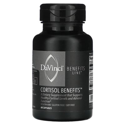 DaVinci Laboratories of Vermont, Benefit Line, Cortisol Benefits, 60 Capsules