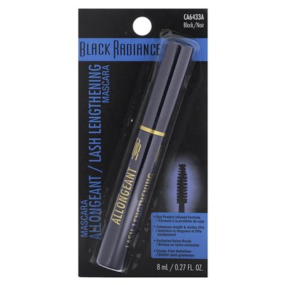 Black Radiance, rzęs Mascara, CA6433A Black, 0,27 Fl Oz (8 ml)
