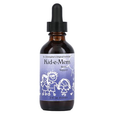 Oryginalne formuły Christophera, Kid-e-Mem, wsparcie mózgu, 2 fl oz