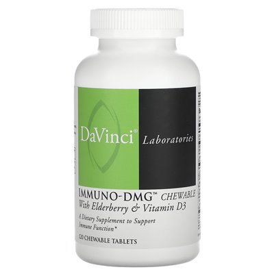 DaVinci Laboratories of Vermont, Immuno-DMG Chewable mit Bio und Vitamin D3, 120 Kautabletten