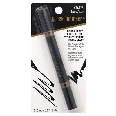 Black Radiance, Bold &amp Sexy Liquid Eyeliner, CA6426 Black, 0,07 Fl Oz (2,2 ml)