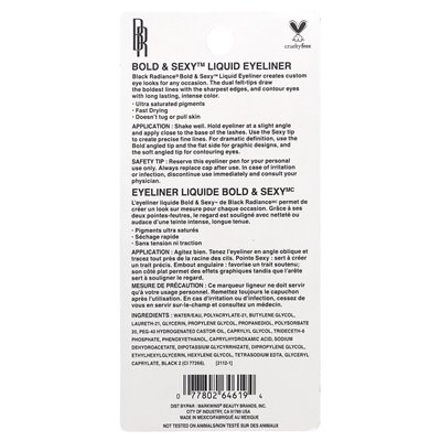 Black Radiance, Bold &amp Sexy Liquid Eyeliner, CA6426 Black, 0,07 Fl Oz (2,2 ml)