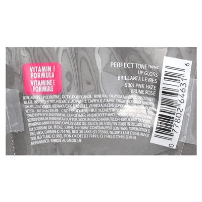 Czarny blask, idealny ton, błyszczyk do ust, 5301 Pink Haze, 0,4 fl oz (11,8 ml)
