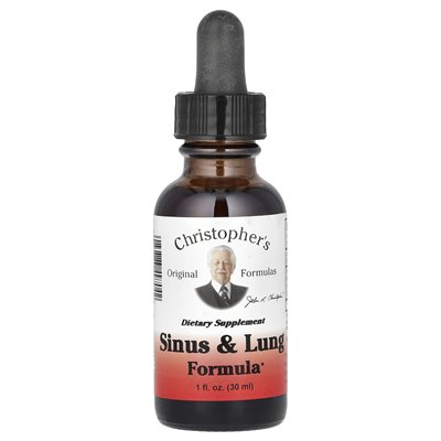 Oryginalne formuły Christophera, Formuła Sinus &amp Lung, 1 Fl Oz (30 ml)