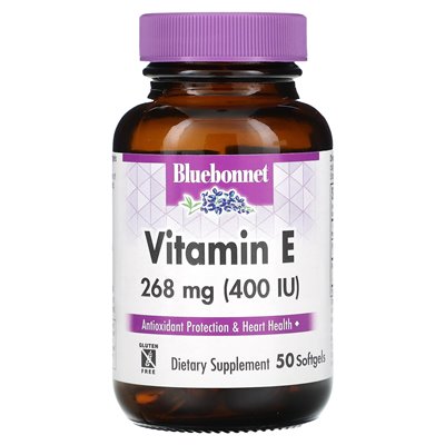 Bluebonnet Nutrition, witamina E, 268 mg (400 IU), 50 miękkich Bluebonnet Nutrition, witamina E, 268 mg (400 IU), 50 miękkich
