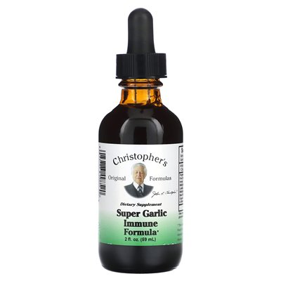 Oryginalne formuły Christophera, super czosnkowa formuła odpornościowa, 2 fl oz (59 ml)