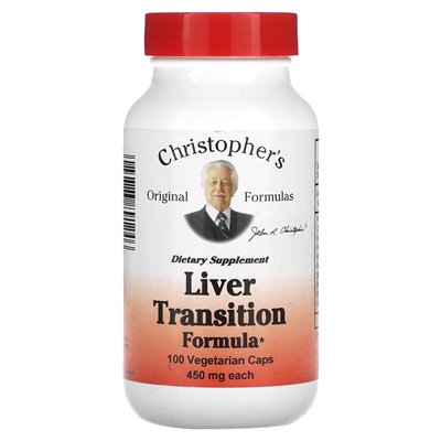 Oryginalne formuły Christophera, formuła przejścia wątroby, 450 mg, 100 czapek wegetariańskich Oryginalne formuły Christophera, formuła przejścia wątroby, 450 mg, 100 czapek wegetariańskich