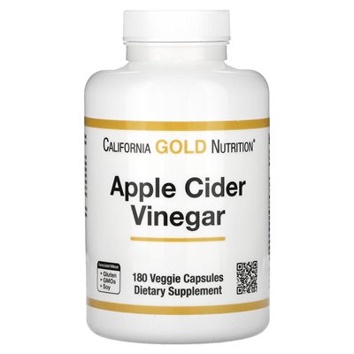 California Gold Nutrition, Apple Cider Vinegar, 180 Vegetarian Capsules
