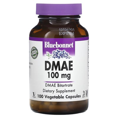 Bluebonnet Nutrition, DMAE, 100 mg, 100 kapsułek warzywnych