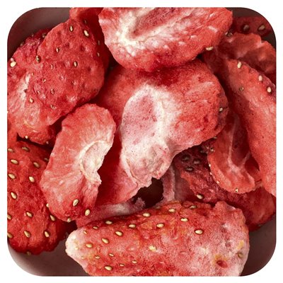 California Gold Nutrition, Foods, Freuze-Dried Strawberry, Ready-To-Eat Whole Freeze-Dried Slices, 1 oz (28 g)