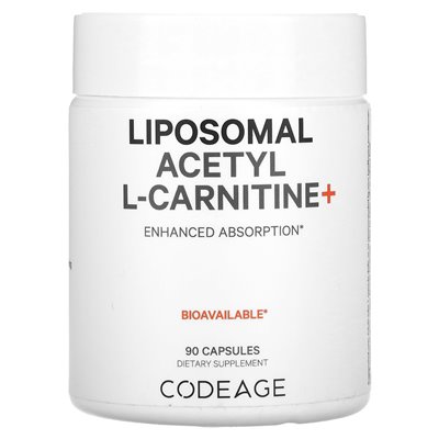 Codeage, liposomalna acetylu L-karnityna+, 500 mg, 90 kapsułek Codeage, liposomalna acetylu L-karnityna+, 500 mg, 90 kapsułek